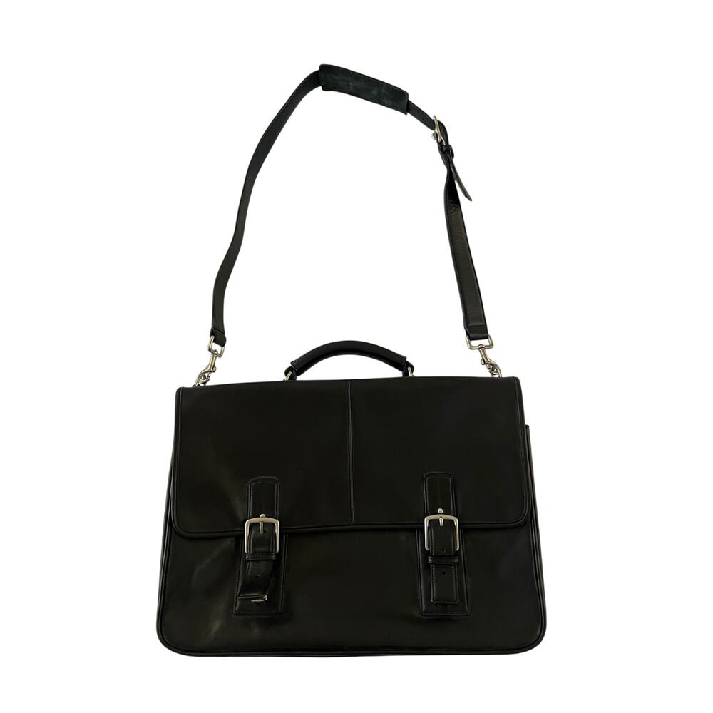 Vintage COACH Portfolio Thompson Briefcase at Tasha Black Leather Style FO60455